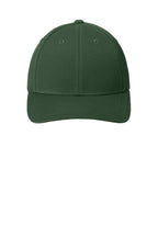 Front View of Forest Green Sport-Tek Dry Zone Nylon Cap. STC10