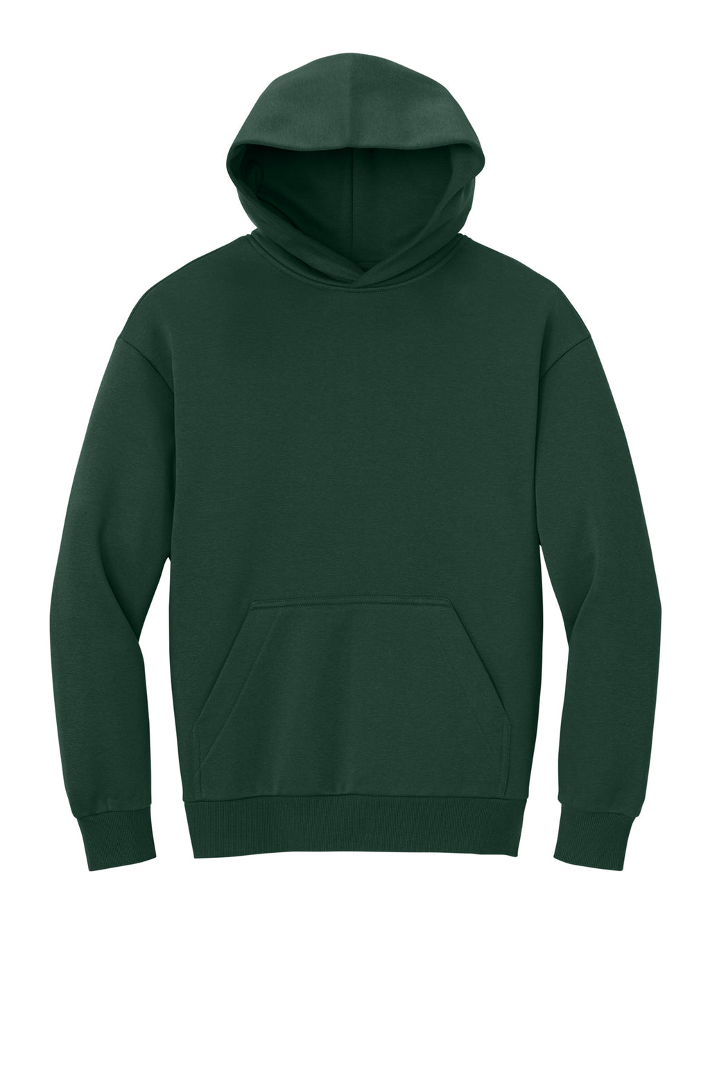 Front View of ForestGrn District V.I.T. Heavyweight Fleece Hoodie DT6150