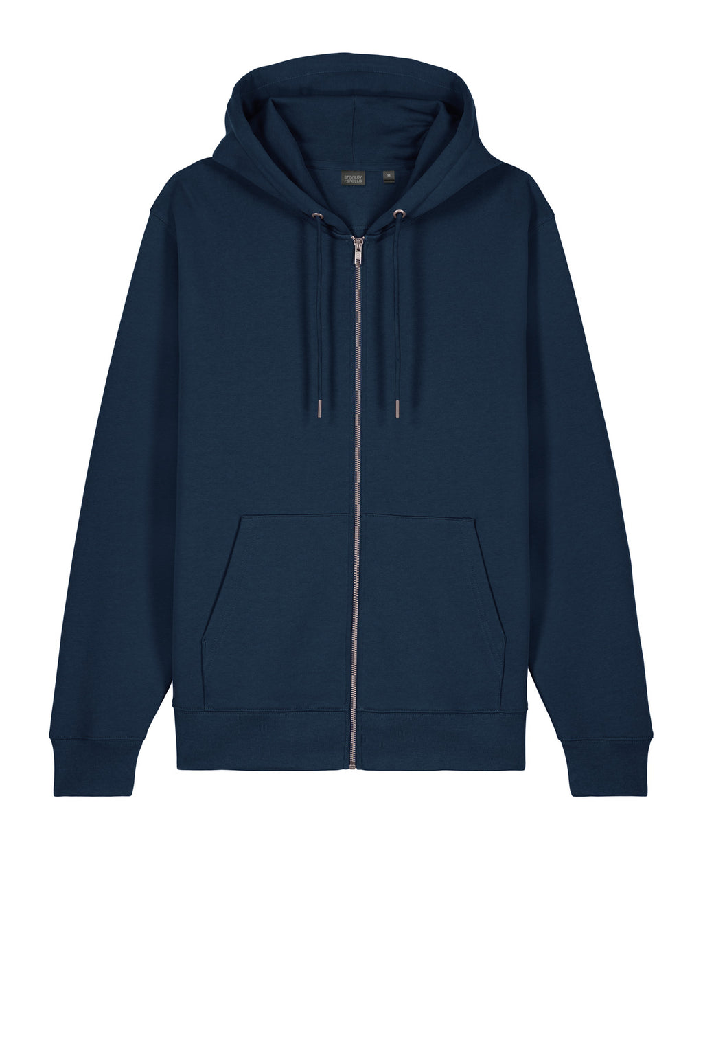 Front View of FrenchNavy Stanley/Stella Unisex Cultivator 2.0 Full-Zip Hooded Sweatshirt SXU005