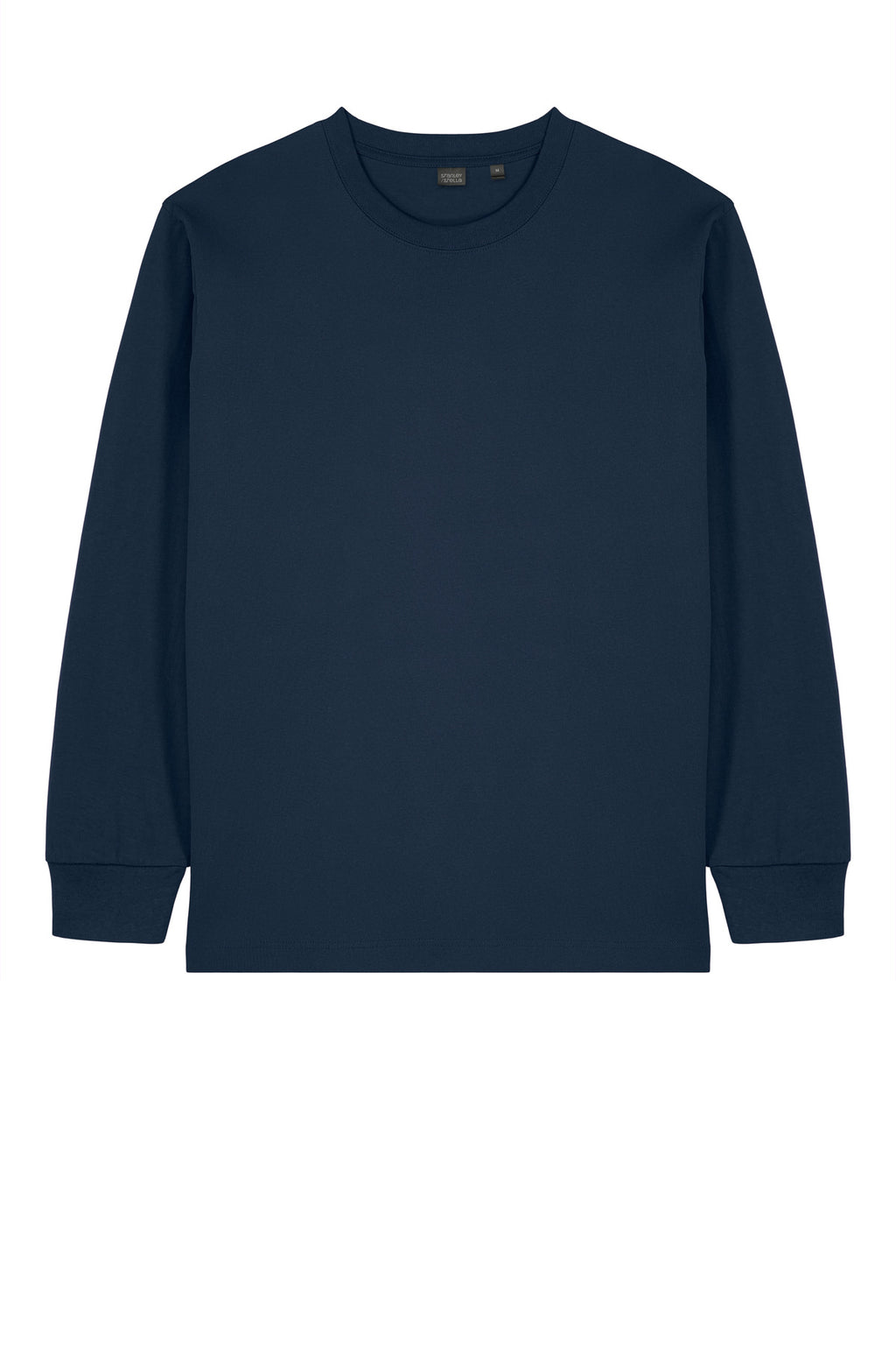 Front View of FrenchNavy Stanley/Stella Unisex Freestyler Heavyweight Long Sleeve Tee SXU023