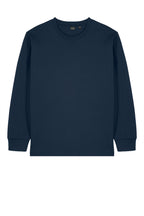 Front View of FrenchNavy Stanley/Stella Unisex Freestyler Heavyweight Long Sleeve Tee SXU023
