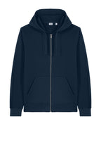 Front View of FrenchNavy Stanley/Stella Unisex Mixer Full-Zip Hooded Sweatshirt SXU011