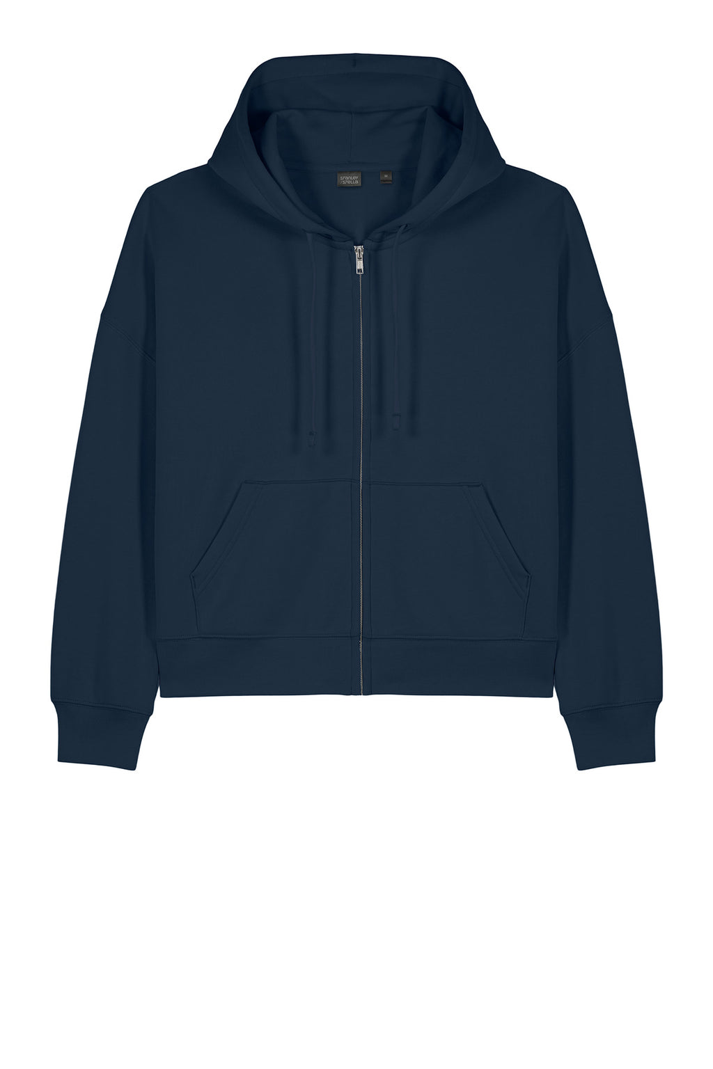 Front View of FrenchNavy Stanley/Stella Women's Stella Ida Full-Zip Hooded Sweatshirt SXW037