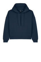 Front View of FrenchNavy Stanley/Stella Women's Stella Nora Hooded Sweatshirt SXW035