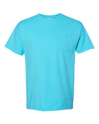 Front View of Freshwater Garment-Dyed Pocket T-Shirt - GDH150