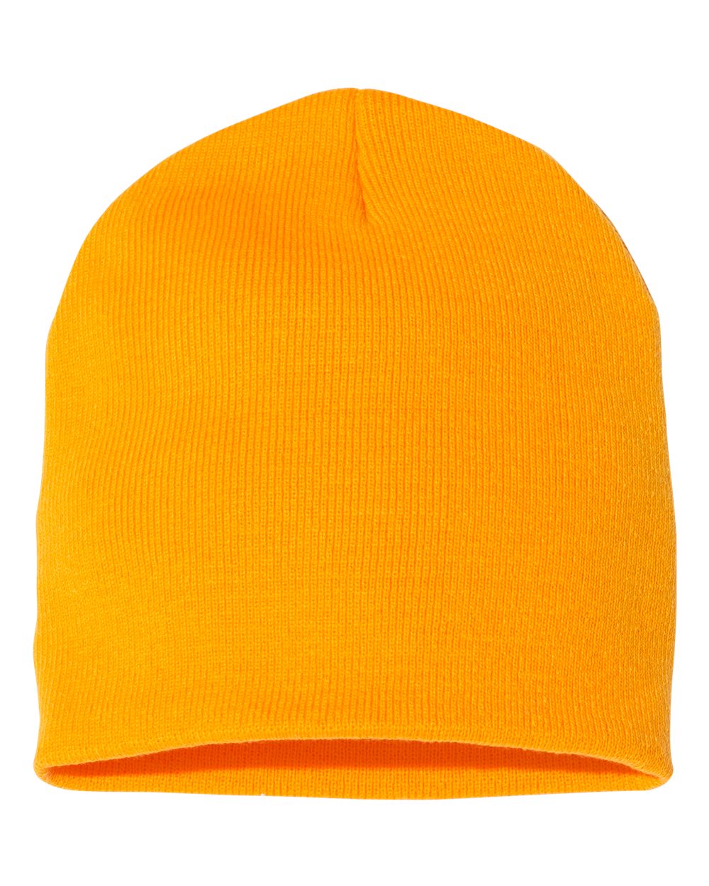 Front View of Gold 8 1/2" Beanie - 1500KC