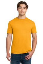Front View of Gold Gildan Softstyle T-Shirt. 64000