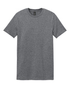 Front View of GphHeather Gildan Softstyle T-Shirt. 64000