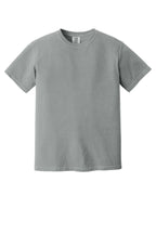 Front View of Granite COMFORT COLORS Heavyweight Ring Spun Tee. 1717