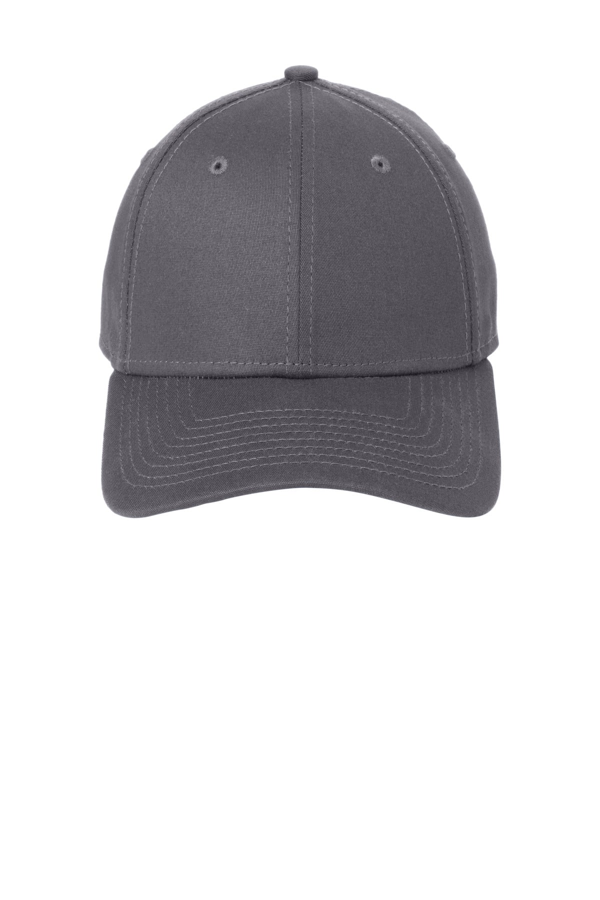 Front View of Graphite New Era - Structured Stretch Cotton Cap. NE1000