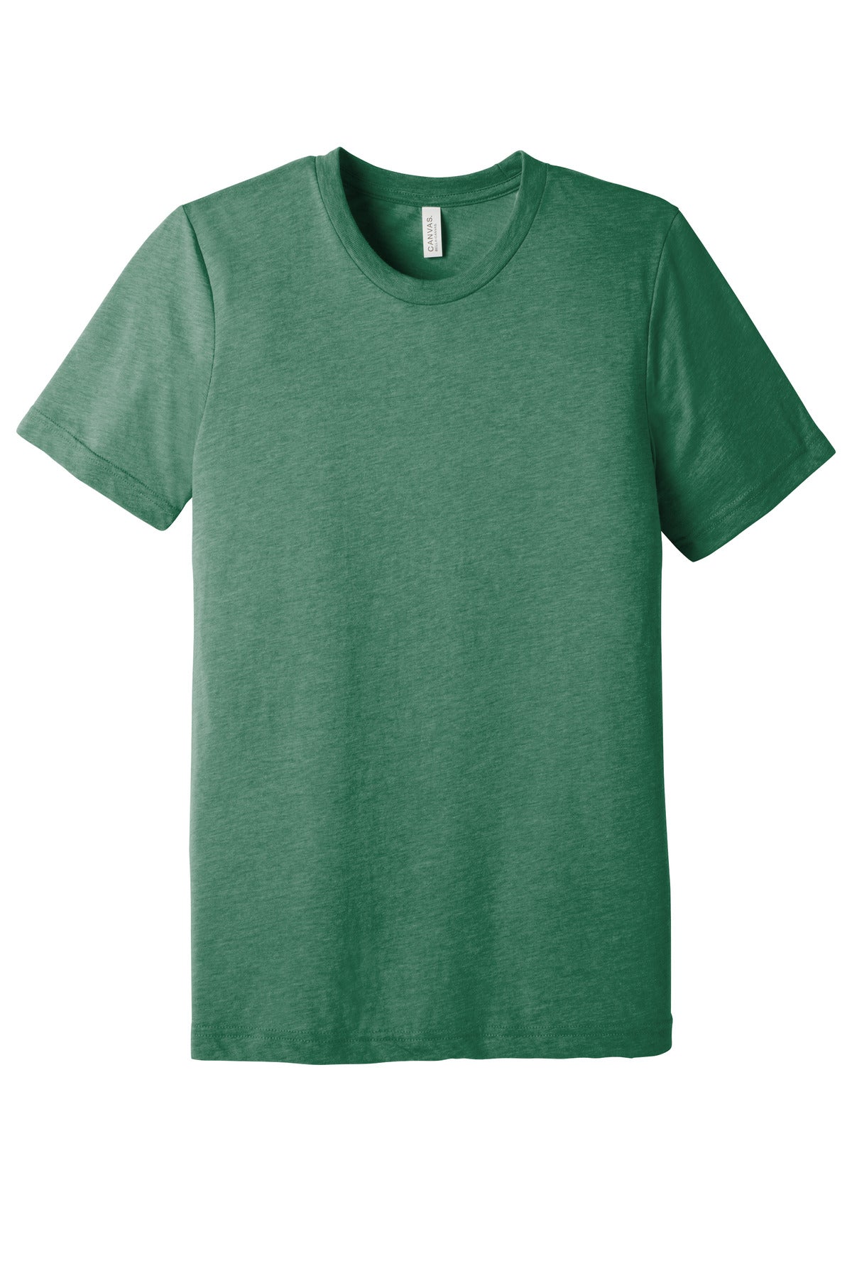 Front View of Grass Grn TB BELLA+CANVAS Unisex Triblend Short Sleeve Tee. BC3413