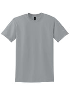Front View of Gravel Gildan DryBlend 50 Cotton/50 Poly T-Shirt. 8000