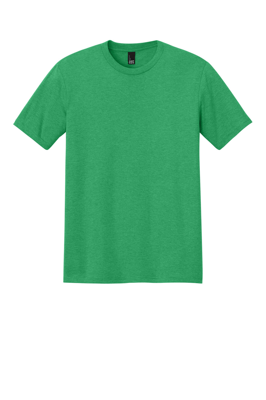 Front View of Green Frost District Perfect Tri Tee. DM130