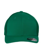 Front View of Green Ultrafiber Mesh Cap - 6533