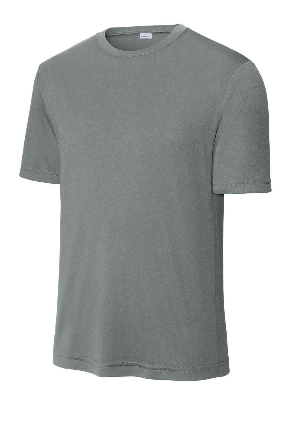 Front View of Grey Concrete Sport-Tek PosiCharge Competitor Tee. ST350