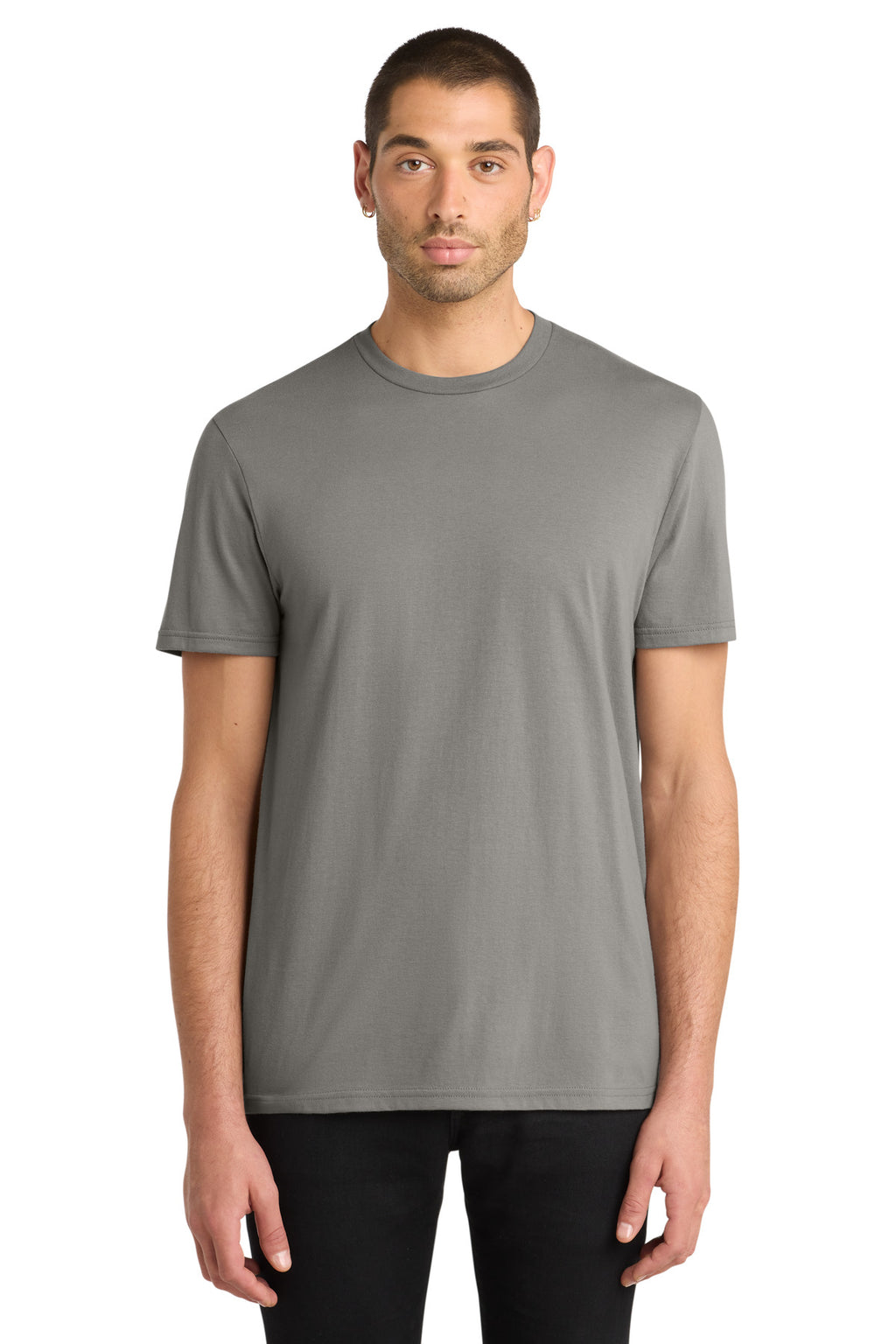 Front View of Grey District Very Important Tee . DT6000