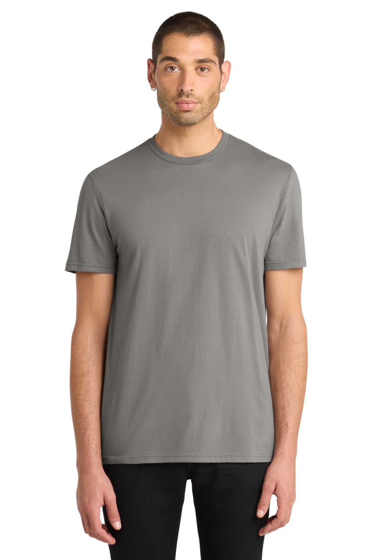 Front View of Grey District Very Important Tee . DT6000