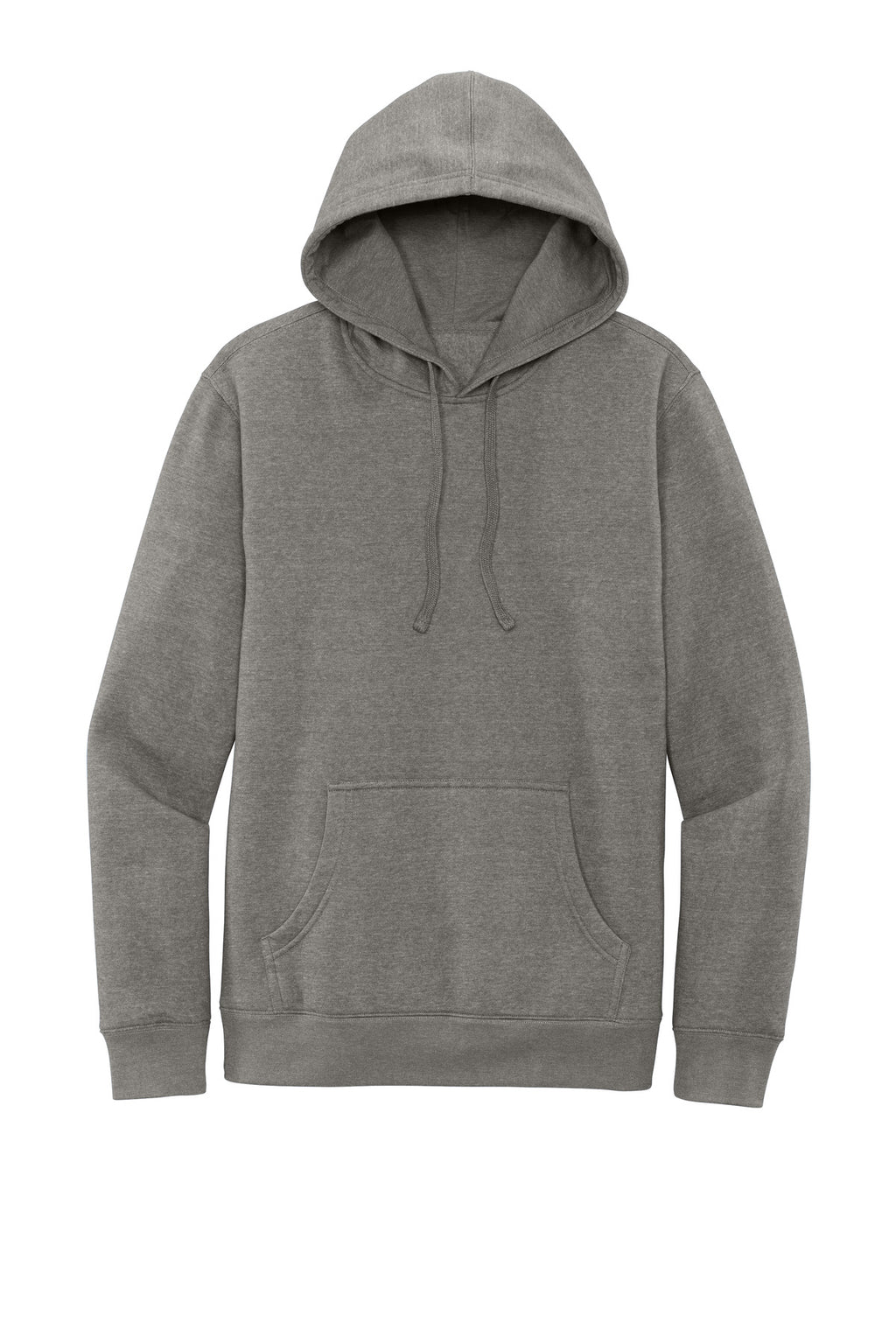 Front View of Grey Frost District V.I.T. Fleece Hoodie DT6100