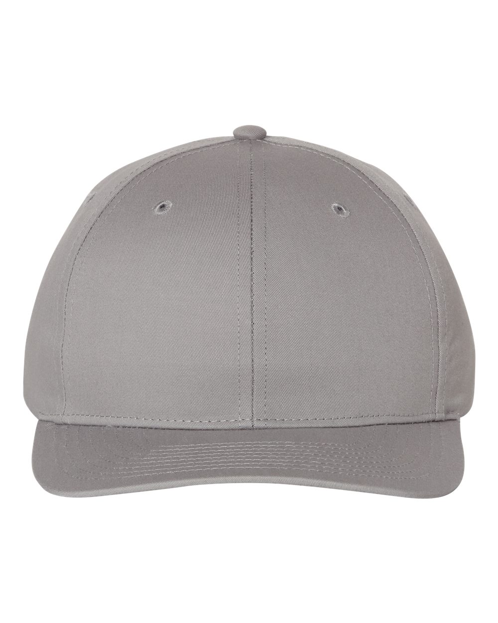 Front View of Grey Pro Twill Snapback Cap - 212