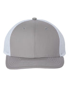 Front View of Grey/ White Everyday Trucker Cap - GB452E