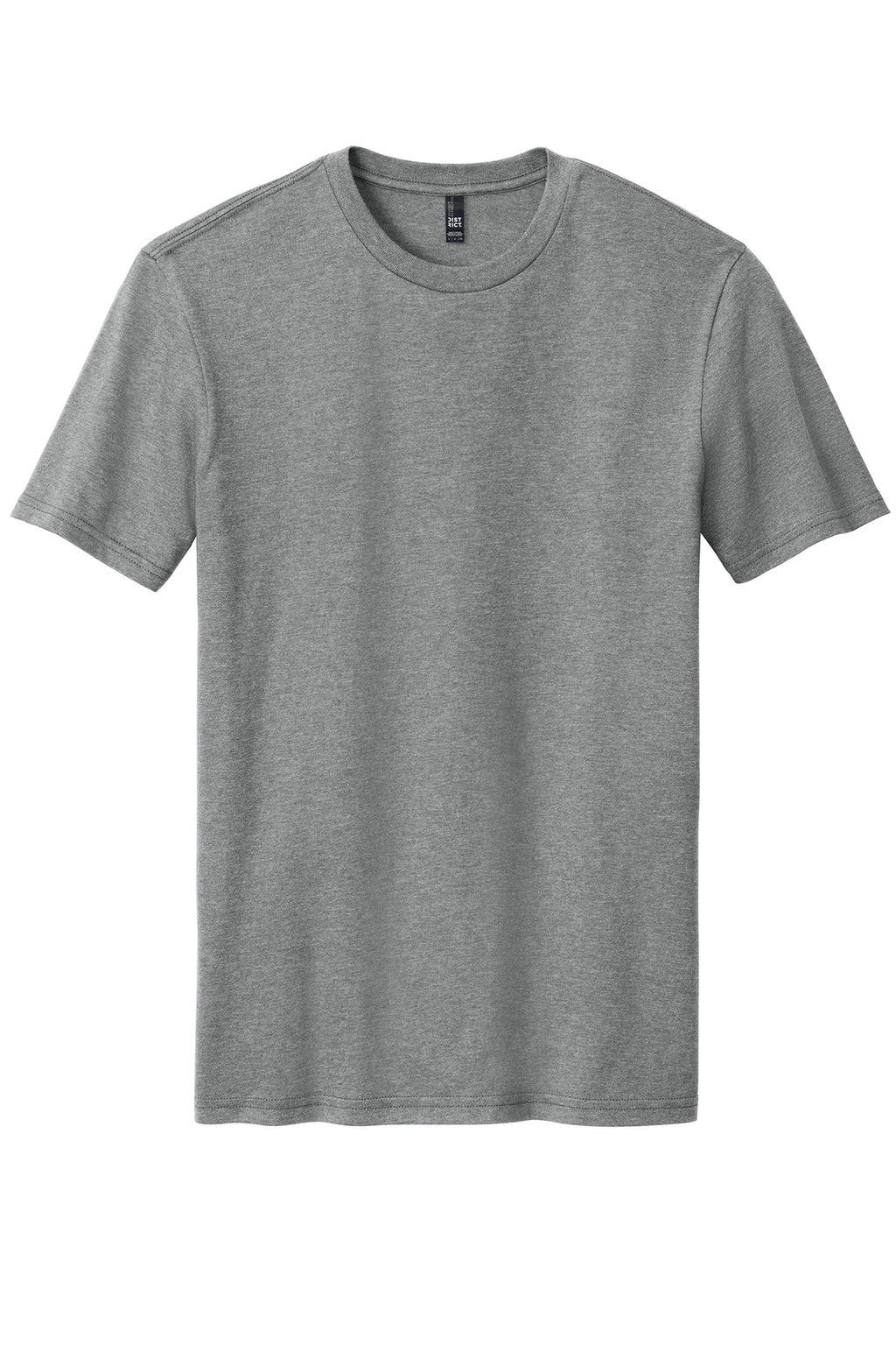 Front View of GreyFrost District Perfect Blend CVC Tee. DM108