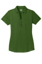 Front View of Gridiron Green OGIO Women's Onyx Polo. LOG126