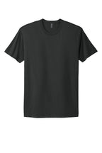 Front View of GrphBlack Next Level Apparel Adult Cotton Tee. NL3600