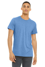 Front View of HCarolinaB BELLA+CANVAS Unisex Heather CVC Short Sleeve Tee. BC3001CVC