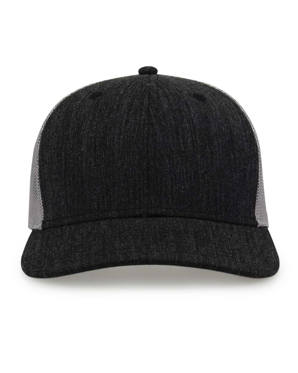 Front View of Heather Dark Grey Everyday Trucker Cap - GB452E