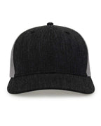 Front View of Heather Dark Grey Everyday Trucker Cap - GB452E