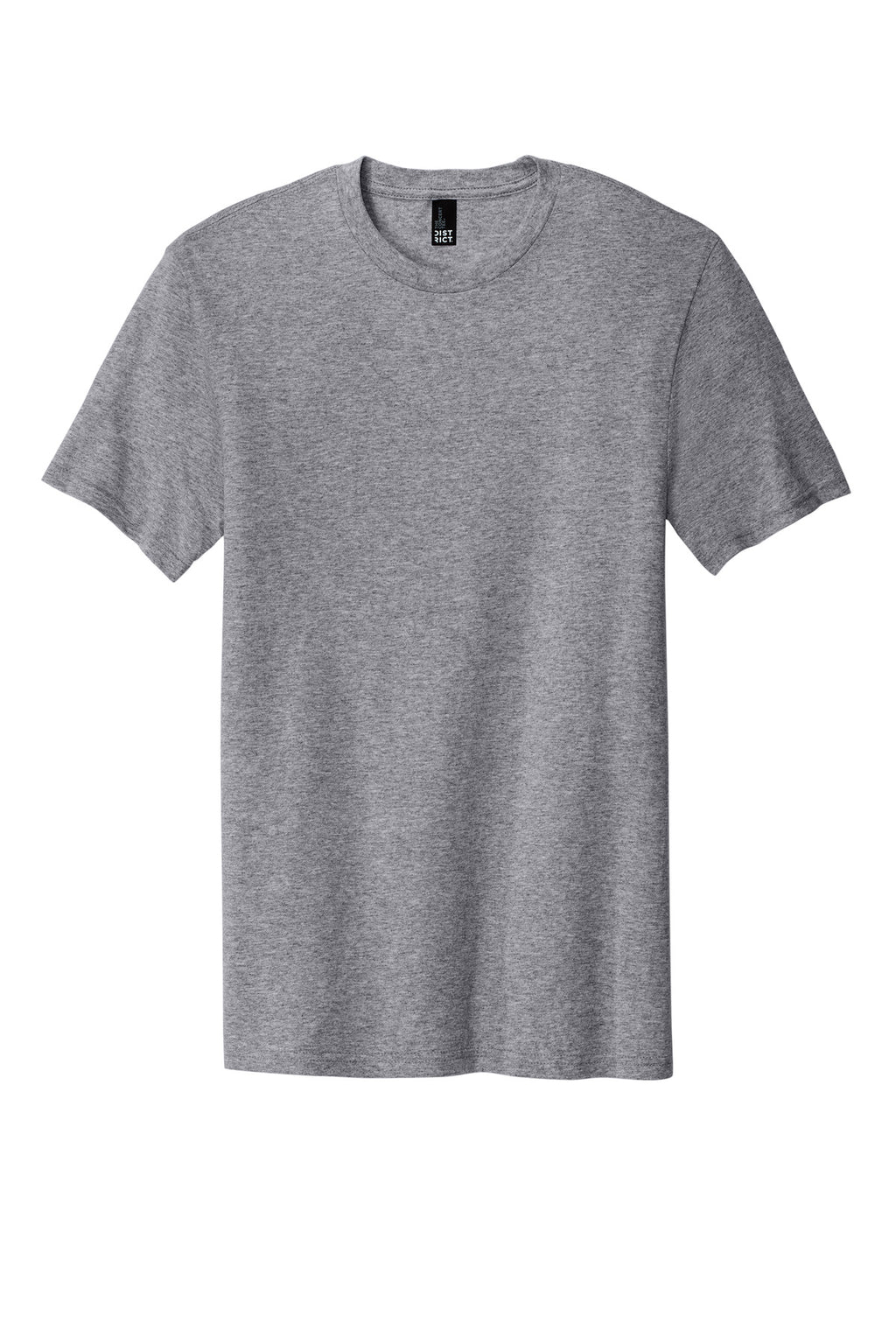 Front View of Heather Grey District The Concert Tee DT5000