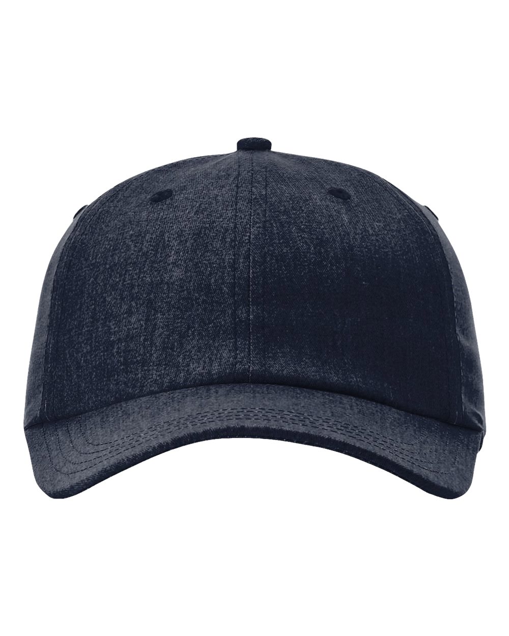 Front View of Heather Light Navy Sustainable Performance Cap - 224RE