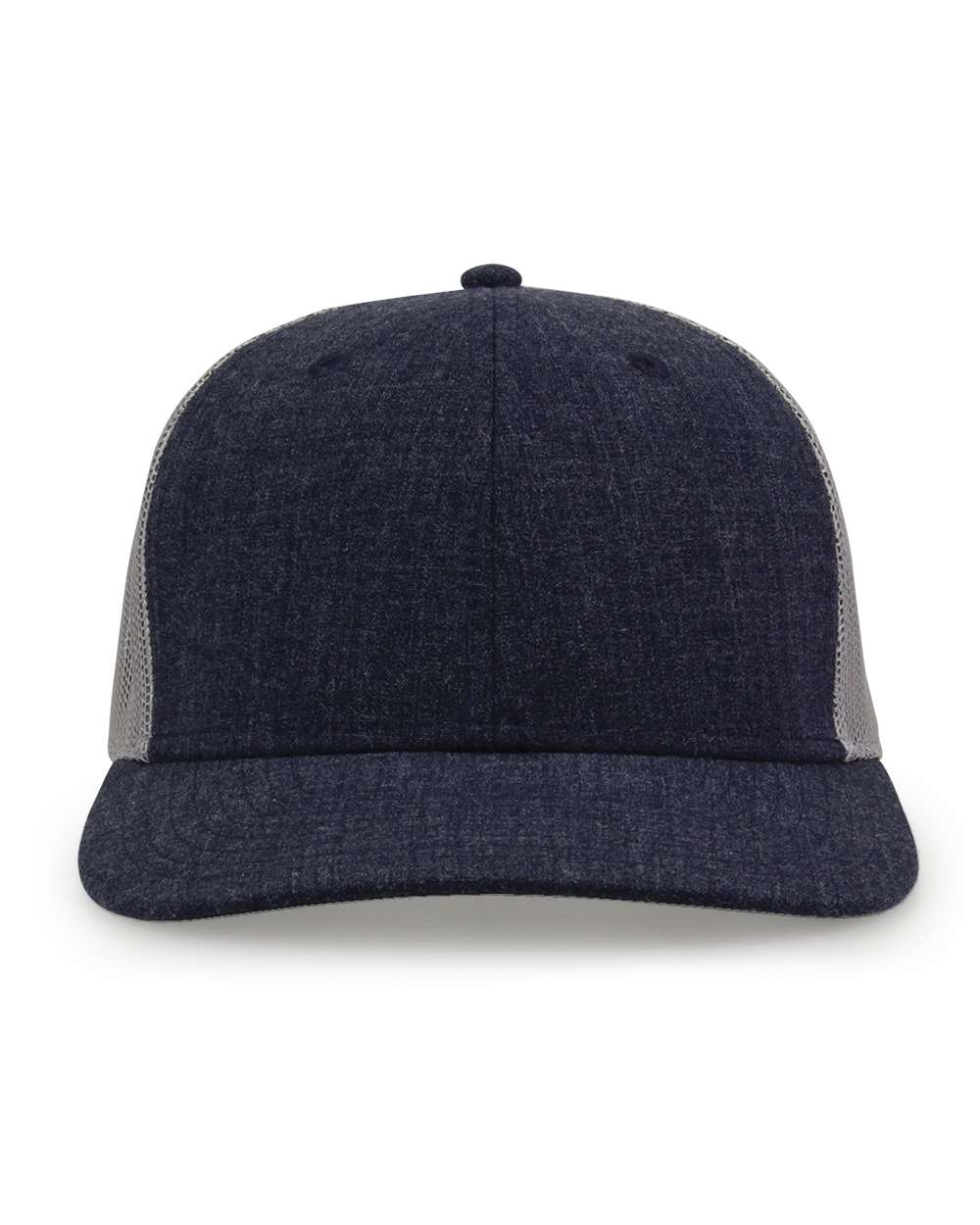 Front View of Heather Navy Everyday Trucker Cap - GB452E
