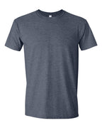 Front View of Heather Navy Softstyle® T-Shirt - 64000