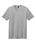 Front View of Heather Steel District Perfect Weight Tee. DT104