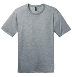 Front View of Heather Steel District Perfect Weight Tee. DT104