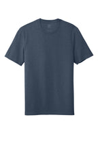 Front View of Heathered Navy District Re-Tee DT8000