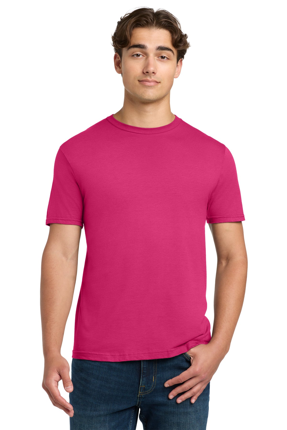 Front View of Heliconia Gildan Softstyle T-Shirt. 64000