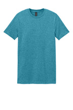 Front View of HGalapagBl Gildan Softstyle T-Shirt. 64000