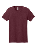 Front View of Ht Cardinal BELLA+CANVAS Unisex Heather CVC Short Sleeve Tee. BC3001CVC