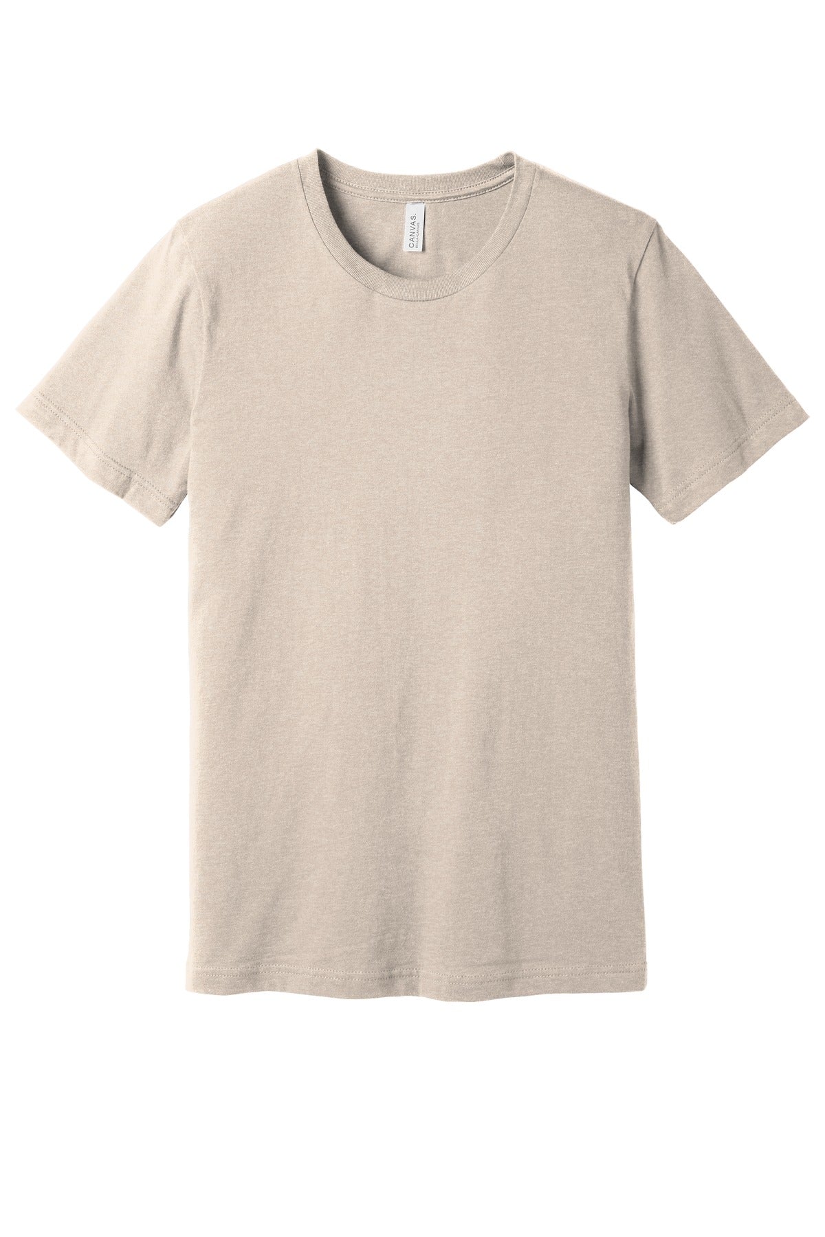 Front View of Ht Dust BELLA+CANVAS Unisex Heather CVC Short Sleeve Tee. BC3001CVC
