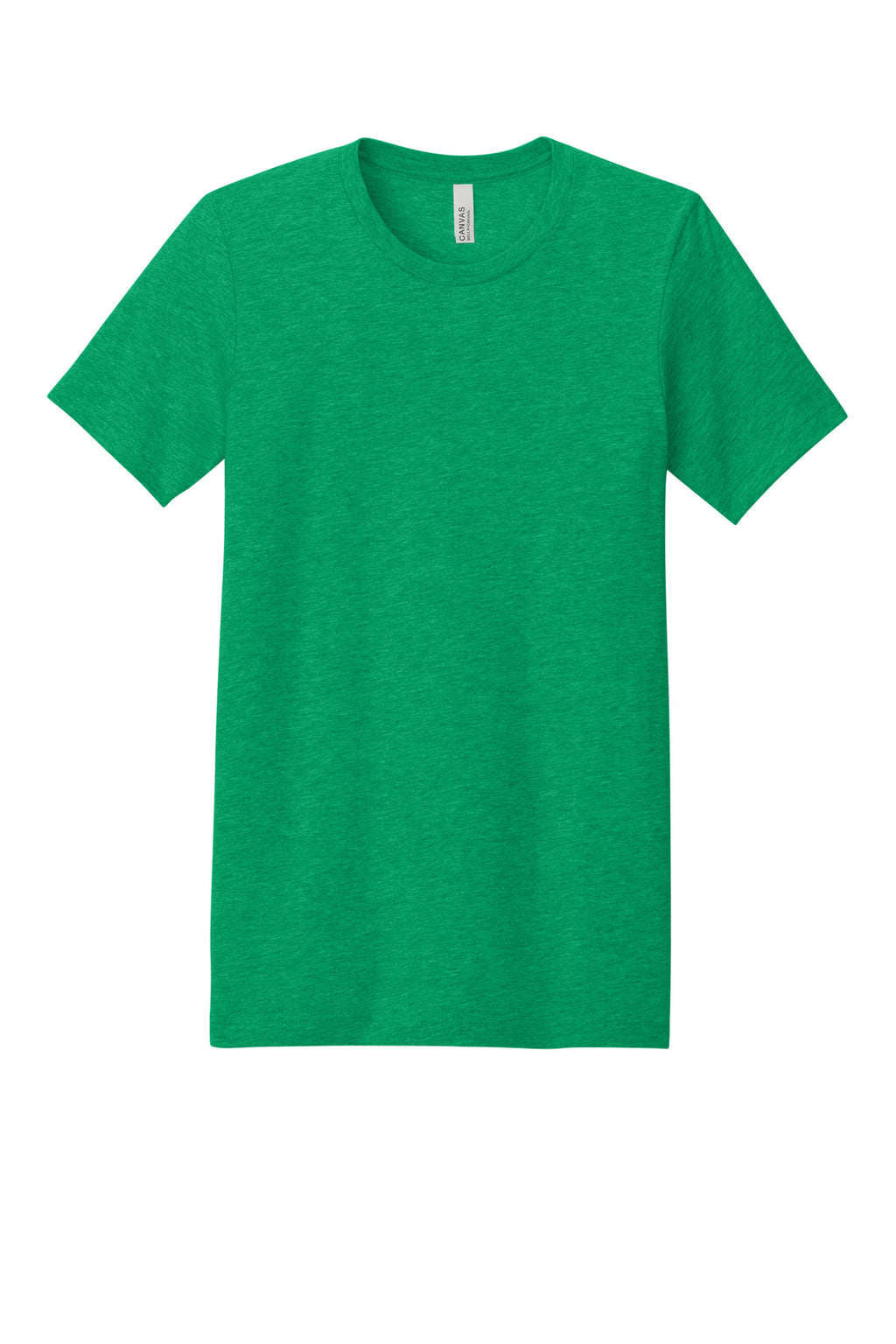 Front View of Ht Kelly BELLA+CANVAS Unisex Heather CVC Short Sleeve Tee. BC3001CVC