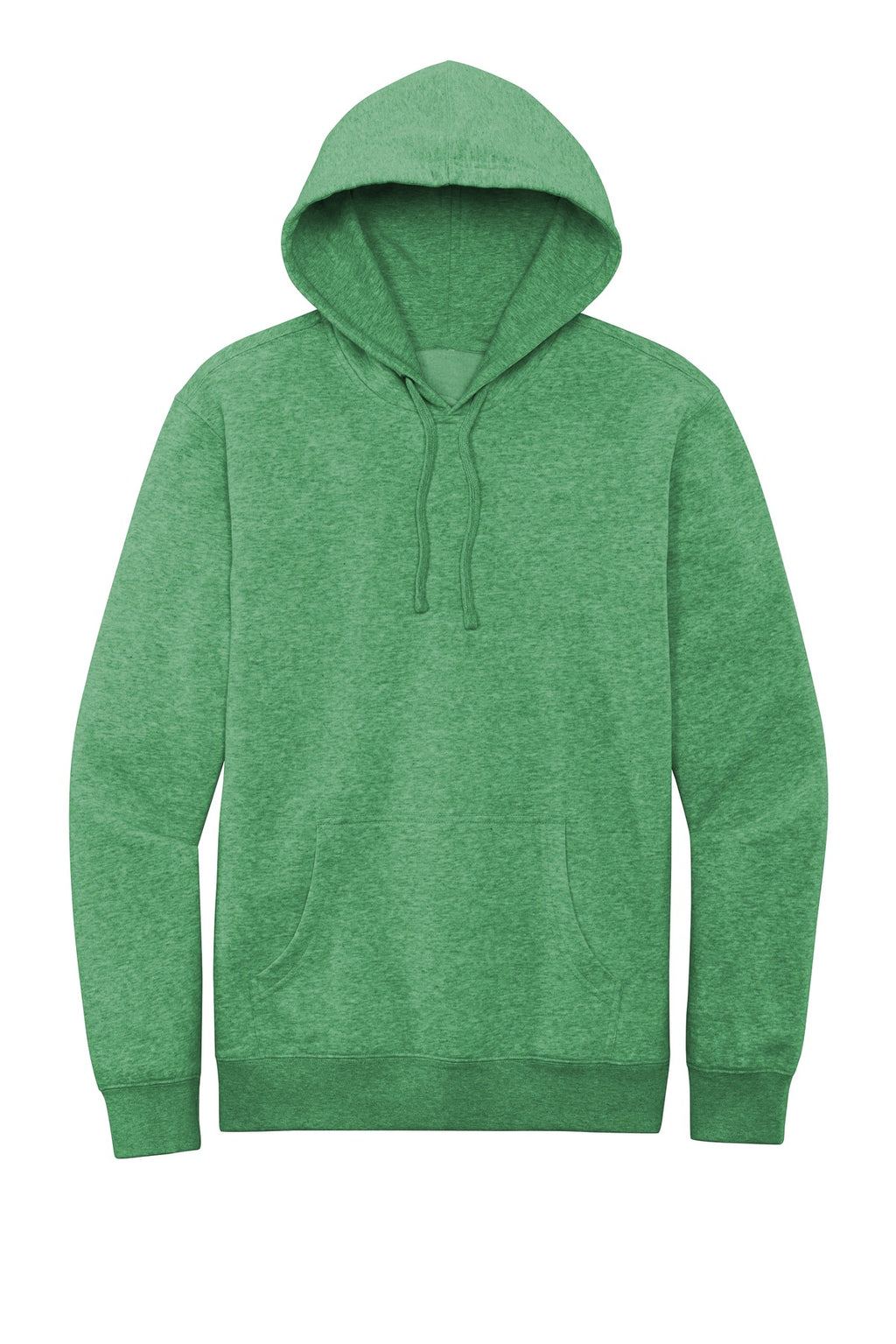 Front View of Ht Kelly Green District V.I.T. Fleece Hoodie DT6100