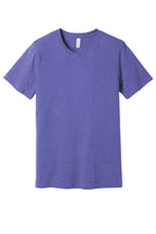 Front View of Ht Lapis BELLA+CANVAS Unisex Heather CVC Short Sleeve Tee. BC3001CVC