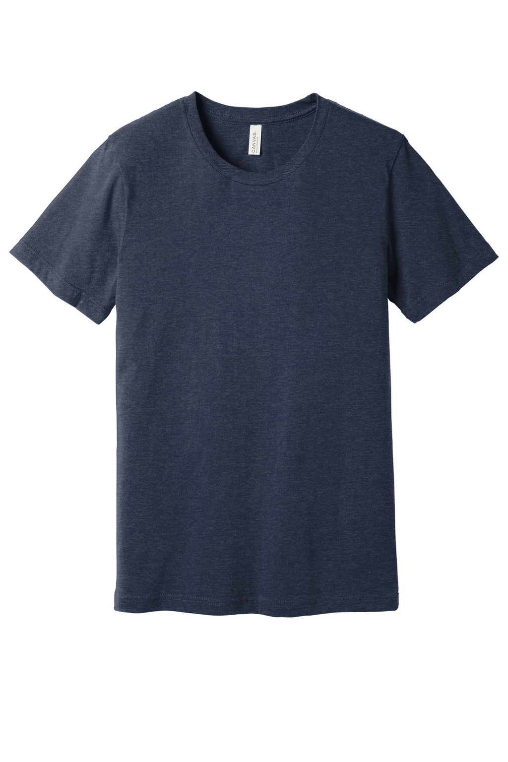 Front View of Ht Midnight Ny BELLA+CANVAS Unisex Heather CVC Short Sleeve Tee. BC3001CVC