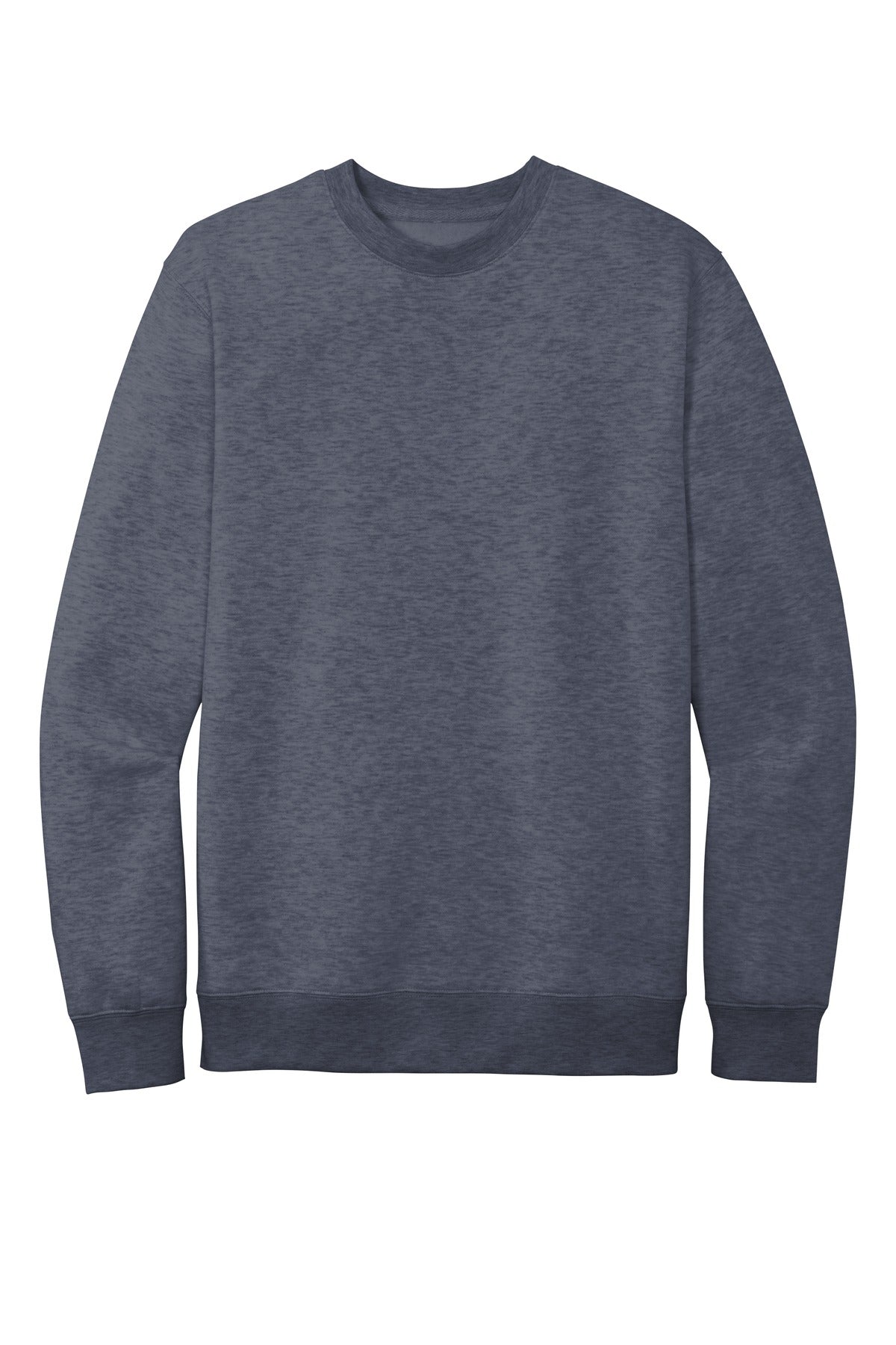 Front View of Ht Navy District V.I.T. Fleece Crew DT6104