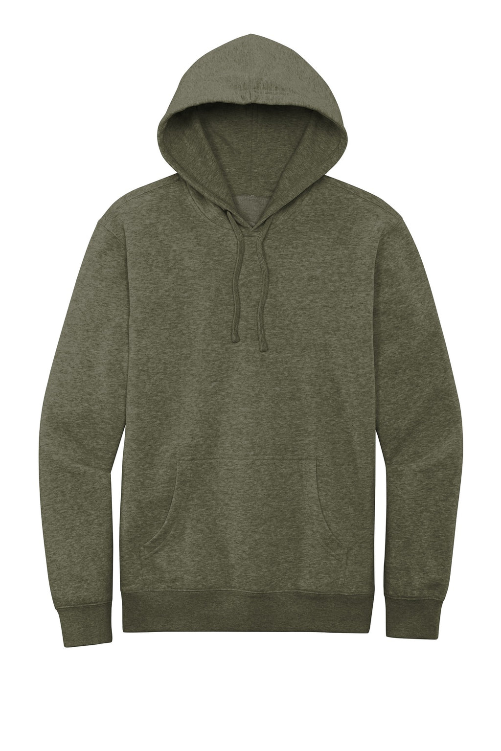 Front View of Ht Olive District V.I.T. Fleece Hoodie DT6100