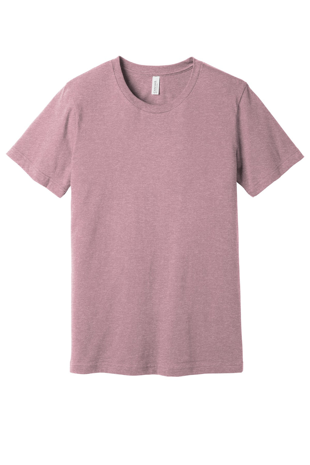 Front View of Ht Orchid BELLA+CANVAS Unisex Heather CVC Short Sleeve Tee. BC3001CVC
