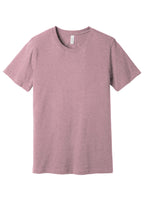 Front View of Ht Orchid BELLA+CANVAS Unisex Heather CVC Short Sleeve Tee. BC3001CVC