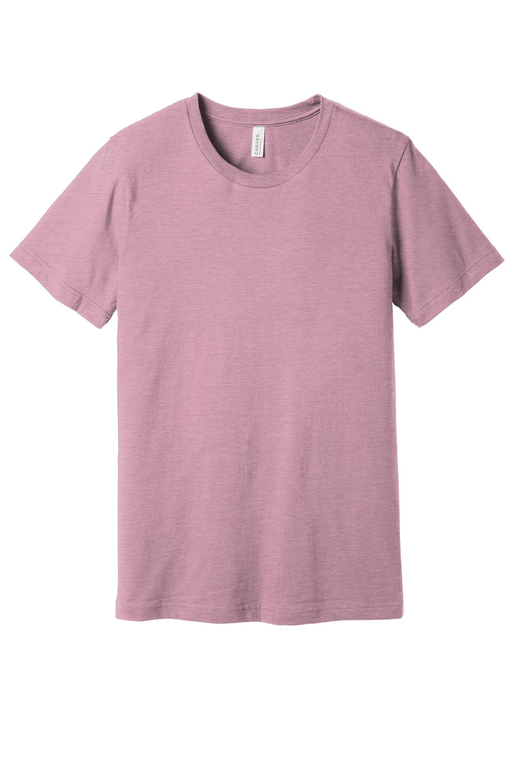 Front View of Ht Prm Lilac BELLA+CANVAS Unisex Heather CVC Short Sleeve Tee. BC3001CVC